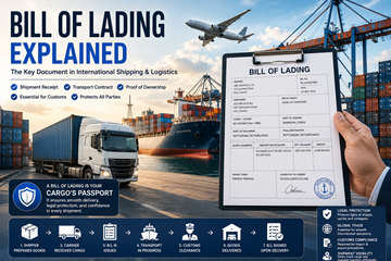 Logistique du transport international et documentation de transport avec connaissement, conteneurs de fret et opérations logistiques